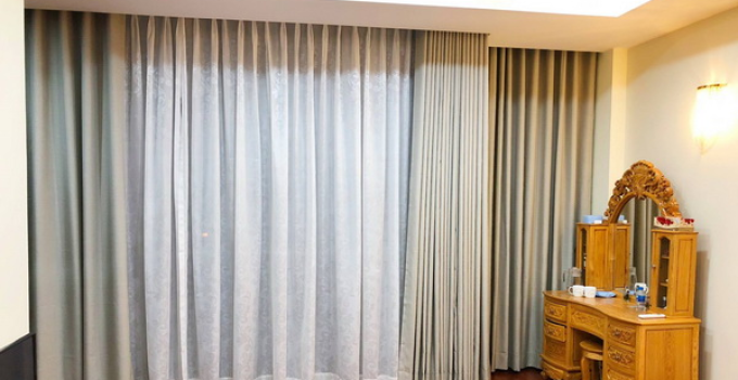 Thi công rèm cửa - Rèm vải 1 lớp chống nắng khu vực Bình Chánh